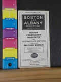 Boston and Albay Railroad public timetable 1930 June 29