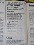 Railfan & Railroad Magazine Complete Year 1986 Complete Year 6 issues
