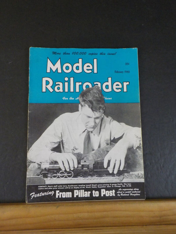 Model Railroader Magazine 1948 February From pillar to post