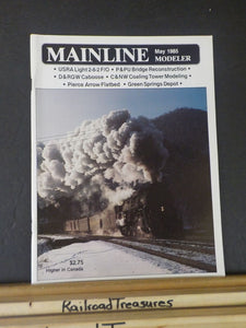 Mainline Modeler 1985 May Pierce Arrow flatbed Green Springs Depot C&NW Coaling