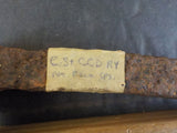Railroad Spike CS&CCD Ry Used NEar Colorado Springs