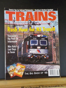 Trains Magazine 1998 August NJ Transit Reading & NOrthern Vancouver Intermodal