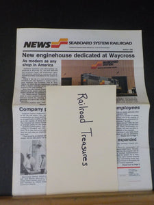Seaboard System Railroad News 1985 March New Engineshouse Dedicated at Waycross