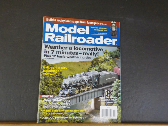 Model Railroader Magazine 2013 November Weather a locomotive in 7 minutes Kitbas