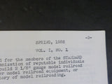 SGA Journal 1958 Spring Standard Gauge Association Articles by Louis Hertz   COP