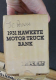 ERTL 1931 Hawkeye Motor Truck Bank JC Penny Dept Stores 1/34 scale