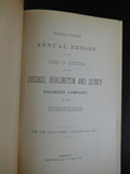 Chicago Burlington & Quincy Railroad Company Annual Report 1896 Dec 31