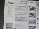 Railroad Model Craftsman Magazine 1988 May Build coaling tower WM Experimenta Ea