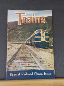 Trains Magazine 1945 December Canadian pacific Frontenace Loco firemen RGS RI SP