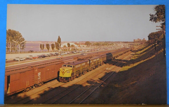 Postcard Canadian National Railways Commuter Train Toronto Ontario 1959 5 X 9