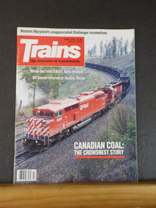 Trains Magazine 1992 April Canadian Coal C&O Apex branch SP Steam Austin TX