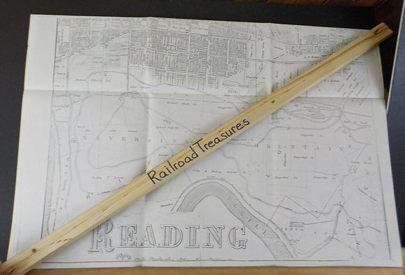 Map Reading Map (Approx. 26 ½ in x 18 in)  Dae unkown Copy Early P&R map