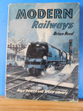Modern Railways by Brian Reed Boys' Power and Speed Library Dust Jacket 1950