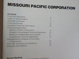 Missouri Pacific Corporation Annual Report 1978 Financials 5 year summary