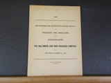 Baltimore & Ohio Railroad Company Annual Report 1943 117th The war Financials Mi