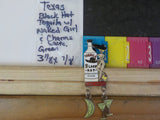 Jaycees Texas Black Hat Tequila w/Nude  Girl and Hanging Charms  PIN