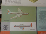 Map American Airlines System Map T197R Population 1962