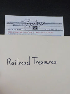 Zephyr Issue 2-18 #77 BRHS Newsletter 2018 Spring Meet at Bgatavia IL Reflection