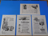 Ads Southern Pacific Railroad Lot #12 Advertisements from various magazines (10)