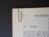 Passenger Traffic Report by Section of Transportation Service  soft cover