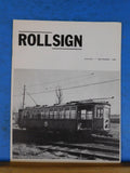 Rollsign Magazine of New England Transit News 1969 August September