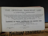 Official Railway List 1890 Alphabetical List of all railways in operation US CAN