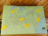 Map Penn Central Railroad January 1970 Trackage Rights Associated Lines