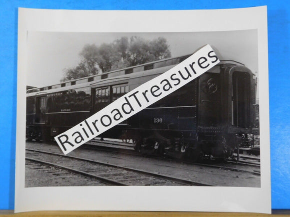 Photo Western Maryland Railroad Baggage Car #136 1955 8x10