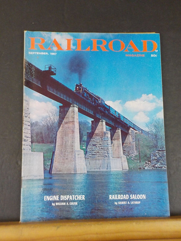 Railroad Magazine 1967 September Railroad Saloon  Engine Dispatcher
