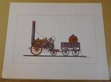 Print Royal George Stockton and Darlington Railway and The Rocket Lot of (2)