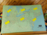 Map Penn Central 1970 Trackage rights, associated lines