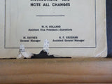 Boston & Maine Railroad Employee Timetable #1 Effective January 6 1963