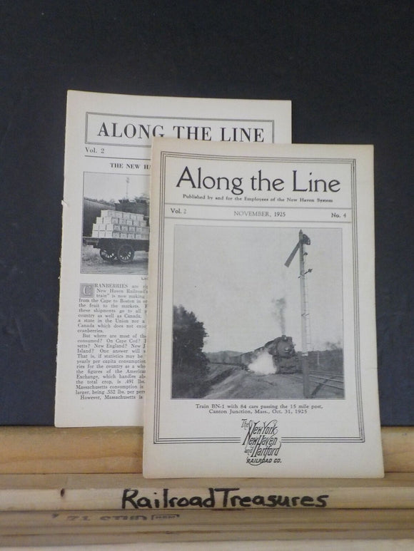 Along the Line 1925 November  New York New Haven & Hartford Employee Magazine