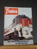 Trains Magazine 1974 December You need a drivers license to ride tis train