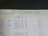 Toledo Peoria & Western Railway Company Payroll 1918-1919