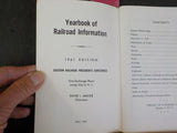 Yearbook of Railroad Information 1961 Edition