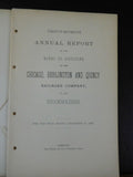 Chicago Burlington & Quincy Railroad Company Annual Report 1890 Dec 31