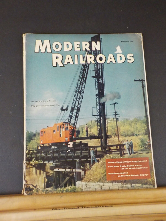 Modern Railroads 1956 December Burlington Reading Milw St Paul Yard