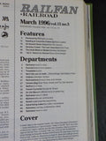 Railfan & Railroad Magazine Bound Volume 15  January - December 1996 Green