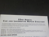 Car & Locomotive Repair Directory 22nd annual Railway Age