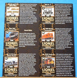 DuoCards Lionel Greatest Trains Collector Cards UNCUT SHEET of 6 Lot #2