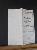 Union Pacific Special Rules #17 Kansas Division Estern District 1966 UP