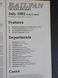 Railfan & Railroad Magazine 1992 July Trains and Trolleys of Vladivostok