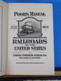 Poor's Manual of Railroads 1913 Maps History rolling stock more