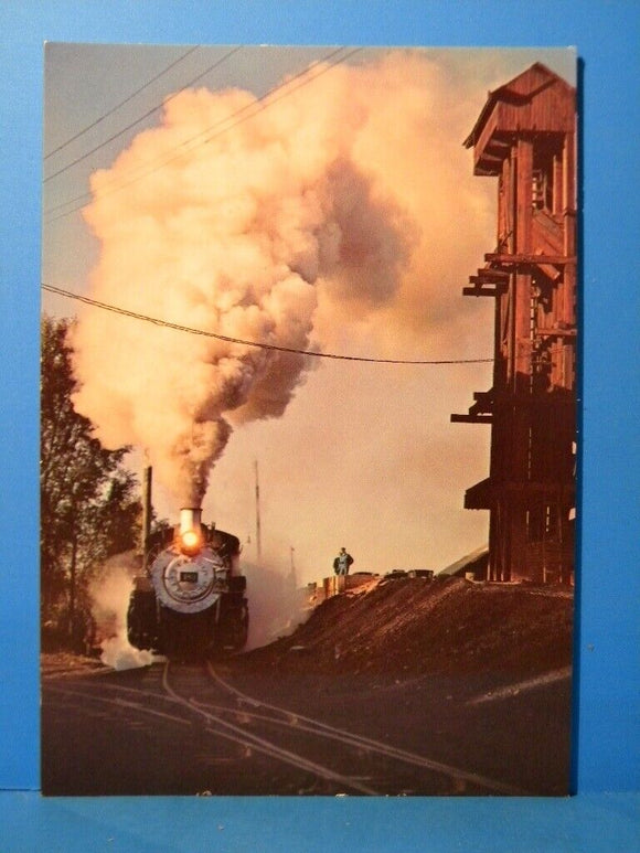 Postcard Cumbres and Toltec Scenic Railroad between New Mexico and Colorado