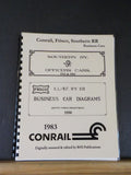 Conrail Frisco Southern Rr Business Cars of   Spiral bound