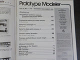 Prototype Modeler 1983 November December Santa Fe paint schemes Milw 45' flatcar