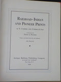 Railroad-Indian and Pioneer Prints by Currier & Ives by Fred J Peters Hard Cover
