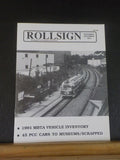 Rollsign Magazine of New England Transit News 1991 November December MBTA vehicl