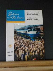 Baltimore & Ohio Employee Magazine 1952 January B&O Flying Squadron Coal exhibit